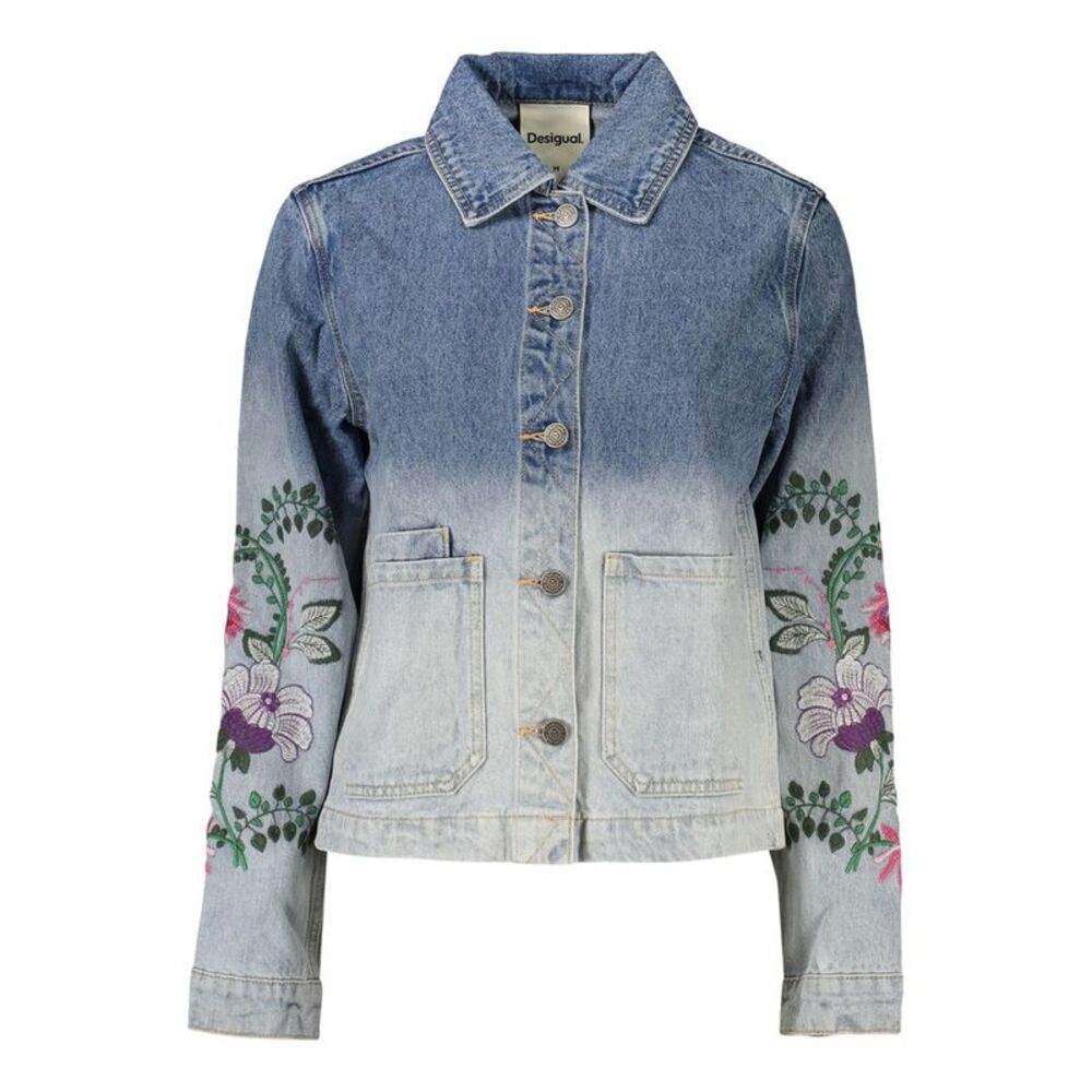 Desigual Blue Cotton Women's Women's Jacket